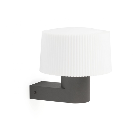 Applique per esterno grigio scuro moderna