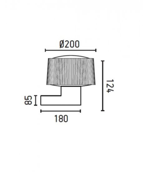 Applique per esterno grigio scuro moderna