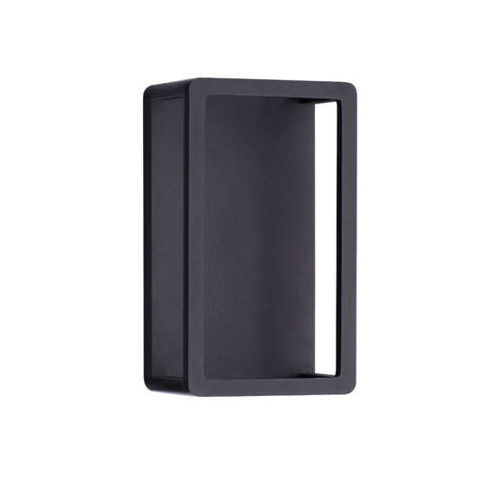 Applique nero per esterni moderno led 9w 3000k