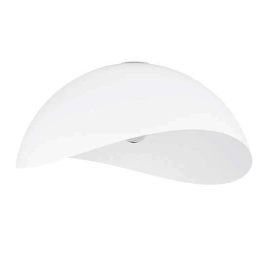 Plafoniera opi cupola 50cm semisfera bianca moderna Plafoniera opi cupola 50cm semisfera bianca moderna