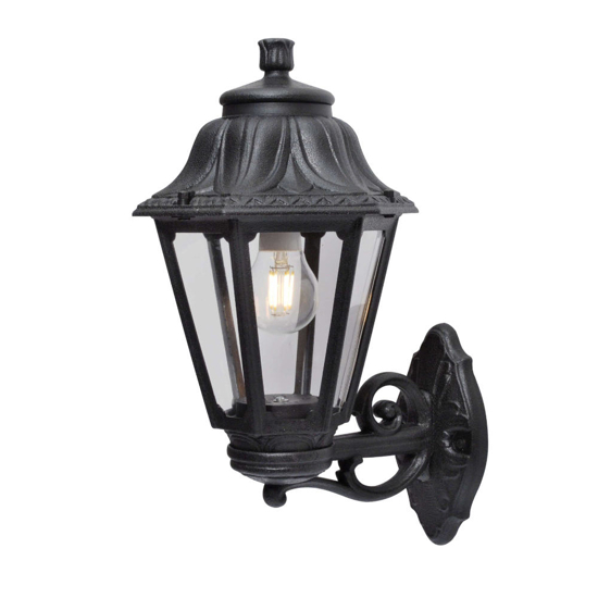 Top light applique da esterno asti lanterna nera anti ruggine