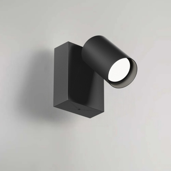Gea luce applique per esterno orientabile ip65 antracite led cct