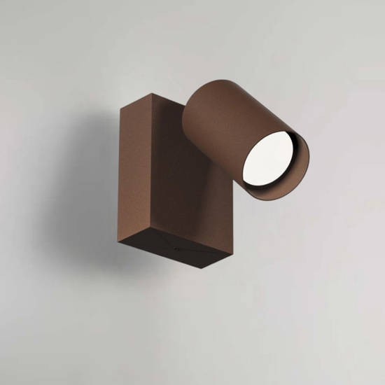 Applique per esterno orientabile ip65 marrone led cct gea luce