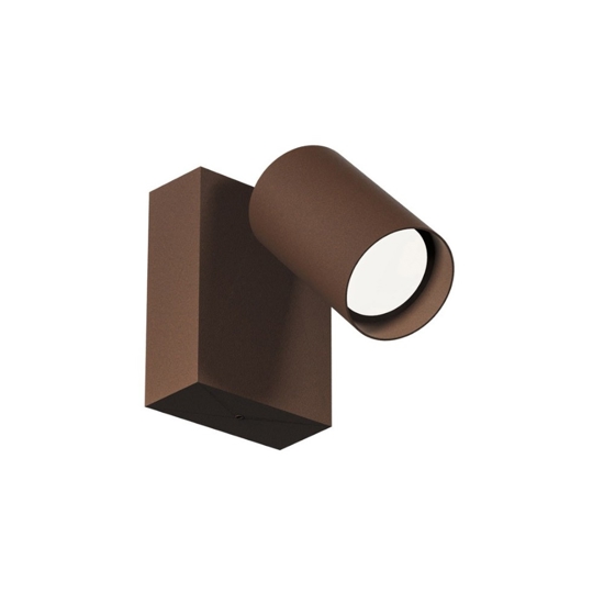 Applique per esterno orientabile ip65 marrone led cct gea luce