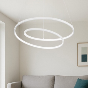 Oz sp d80 on-off bianco ideal lux lampadario per soggiorno moderno led 59w 3000k