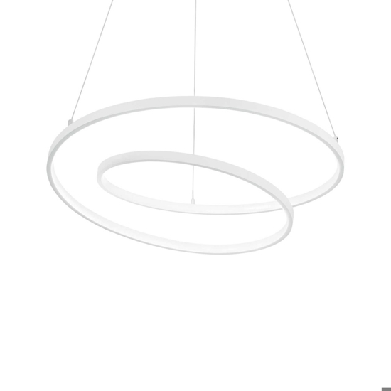 Oz sp d80 on-off bianco ideal lux lampadario per soggiorno moderno led 59w 3000k