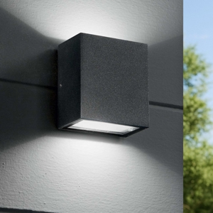 Argo ap2 4000k applique da esterno led 10w antracite ip65 anti corrosione ideal lux