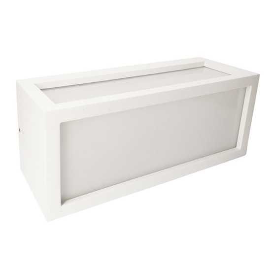 Isyluce deco applique da esterno led 18w 3000k bianca moderna