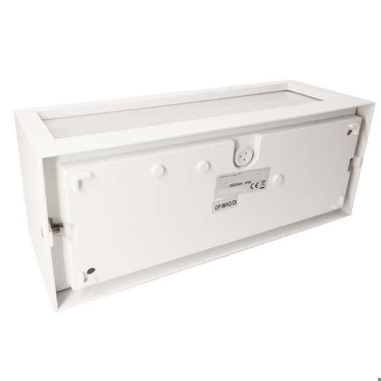 Isyluce deco applique da esterno led 18w 3000k bianca moderna
