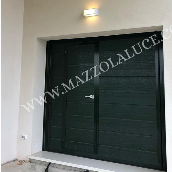 Applique da esterno led 18w 3000k marrone corten isyluce deco