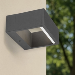 Applique da esterno 8w 3000k grigio scuro moderna