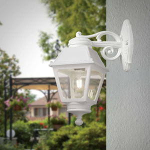 Applique lanterna bianda per esterni anti corrosione top light alba