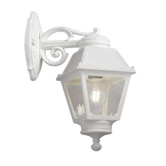 Applique lanterna bianda per esterni anti corrosione top light alba