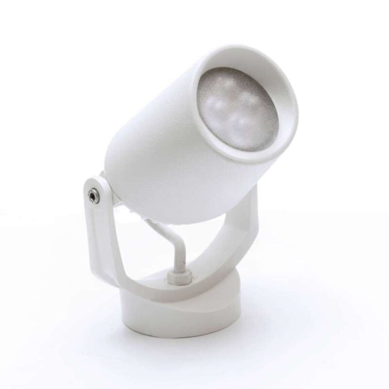 Faretto da esterno orientabile bianco top light roma ip66