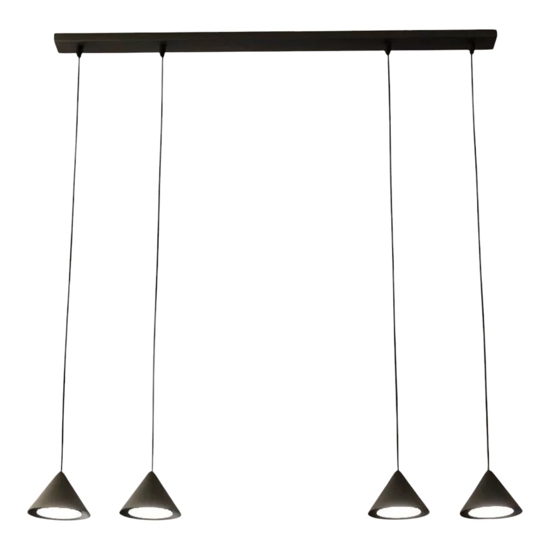 Lampadario da cucina nera per tavolo