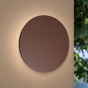 Applique da esterno 12w 3000k marrone punto ap d24 ideal lux