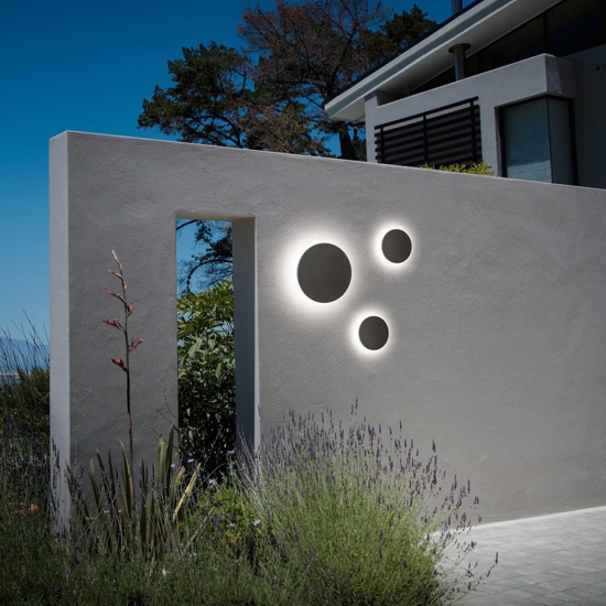 Applique da esterno 12w 3000k marrone punto ap d24 ideal lux