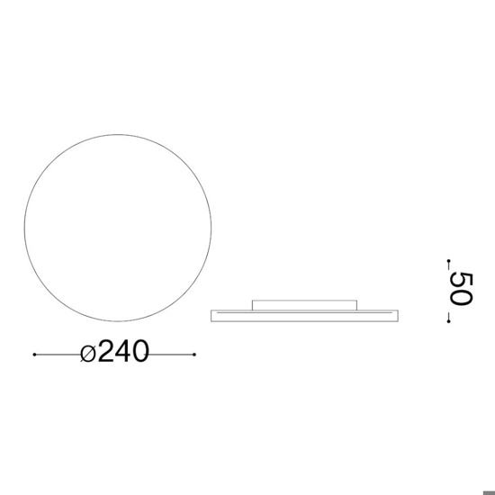 Applique da esterno 12w 3000k marrone punto ap d24 ideal lux