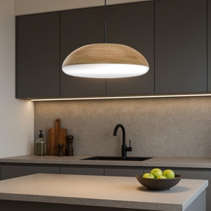 Visualizza i dettagli per Lampadario effetto legno per cucina moderna Lampadario effetto legno per cucina moderna
