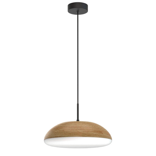 Lampadario effetto legno per cucina moderna