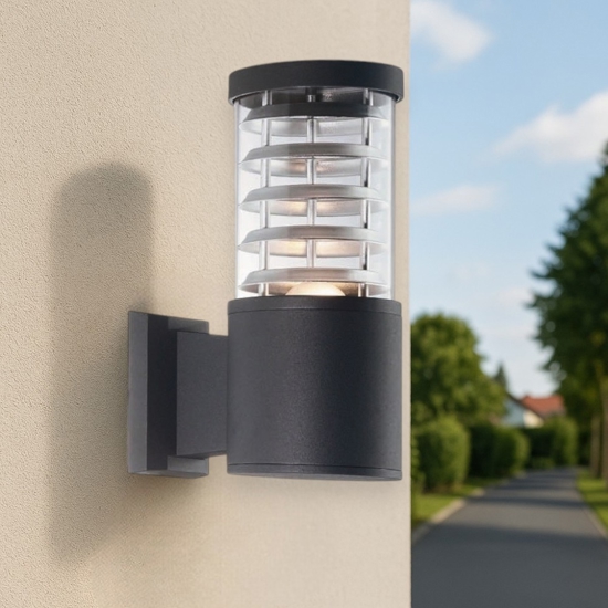 Tronco ap1 applique nero per esterno ip44 ideal lux