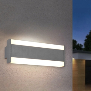 Applique da esterno led 7w tricolor rettangolare antracite ip54