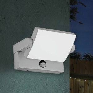 Applique da esterno swipe ap sensor ideal lux ip54 grigio orientabile con sensore