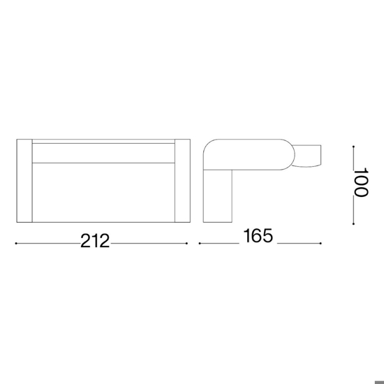 Applique da esterno swipe ap sensor ideal lux ip54 grigio orientabile con sensore