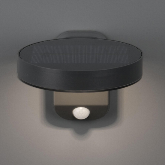 Applique da esterno luce solare sensore di movimento antracite