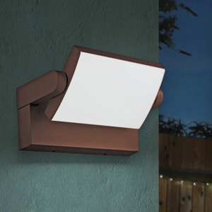 Swipe ap ideal lux applique da esterno ip54 marrone orientabile led 3000k