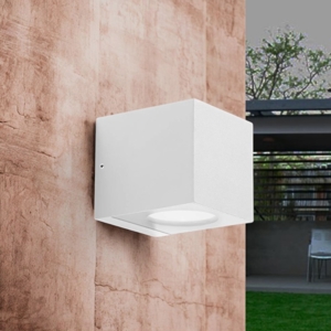 Applique per esterno ip65 bianca led 4000k gea luce