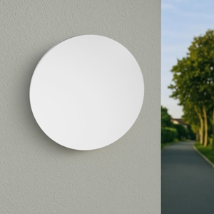 Applique da esterno ip65 bianca 30 cm led cct gea luce