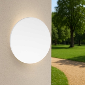Punto ap d24 ideal lux applique da esterno led 12w 3000k tonda bianca ip54