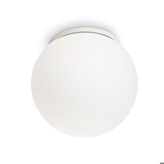 Ideal lux mapa bianco ap1 d30 applique sfera di vetro