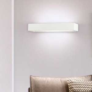 Isyluce applique di gesso moderna rettangolare bianco