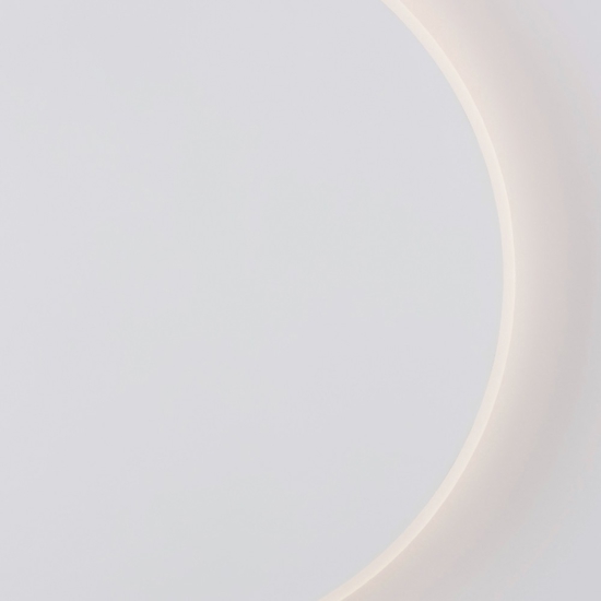 Applique 30cm moderna tonda disco bianco led 20w 3000k
