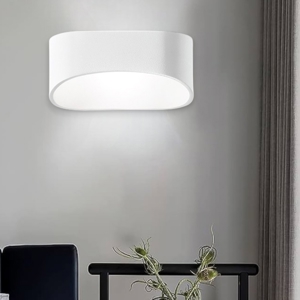 Applique led 10w 3000k bianca design moderna isyluce