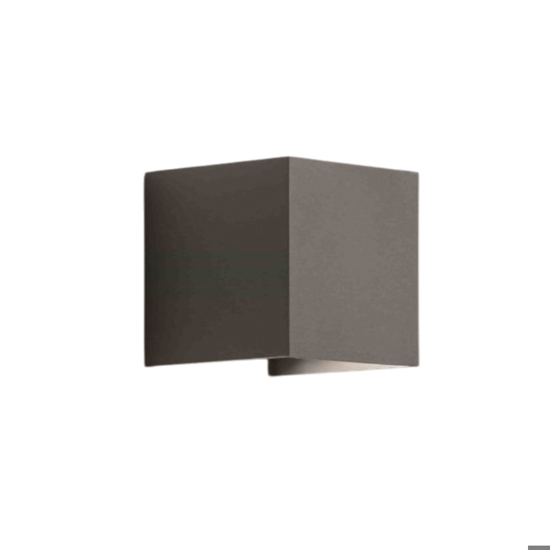 Isyluce applique led cubo 16w 3000k antracite moderna