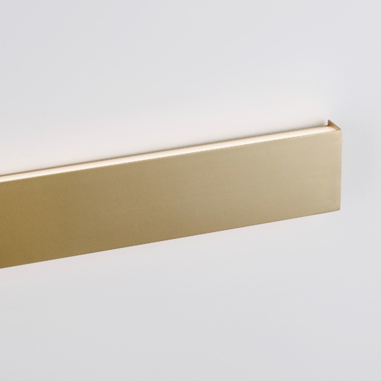 Applique 60cm led rettangolare oro moderna 20w 3000k