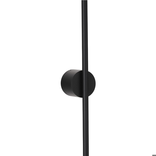 Applique bacchetta moderna led 15w nera 90 cm 3500k