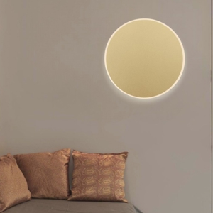 Applique cerchio 20cm oro led 12w 3000k moderno