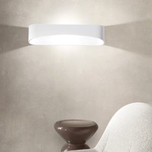 Applique isyluce drappo bianco led 36w 3000k moderna