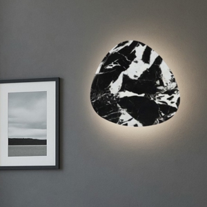 Applique effetto marmo bianco nero moderno 11w 3000k