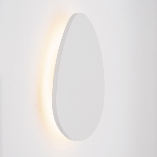 Applique da parete bianca design moderna led 12w 3000k