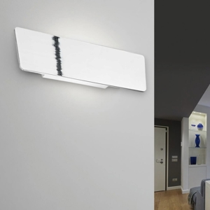 Applique zig zag ap1 d29 cromo ideal lux led 12,5w 3000k moderna