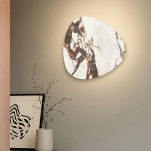Applique effetto marmo vemature marrone led 11w 3000k