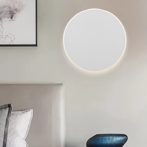 Applique disco cerchio bianco moderna led 12w 3000k