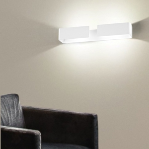 Isyluce applique bianca moderna led 40w 3000k design