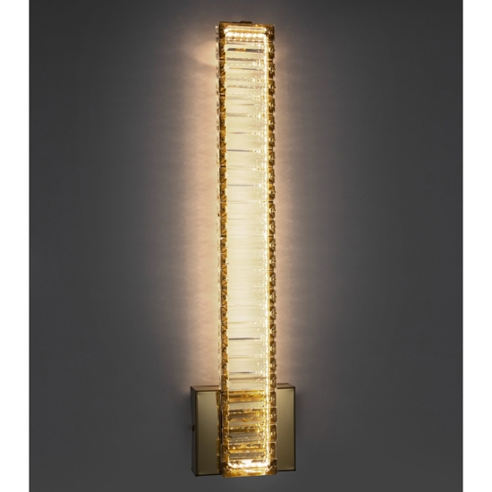 Applique led oro di cristallo stile per soggiorno