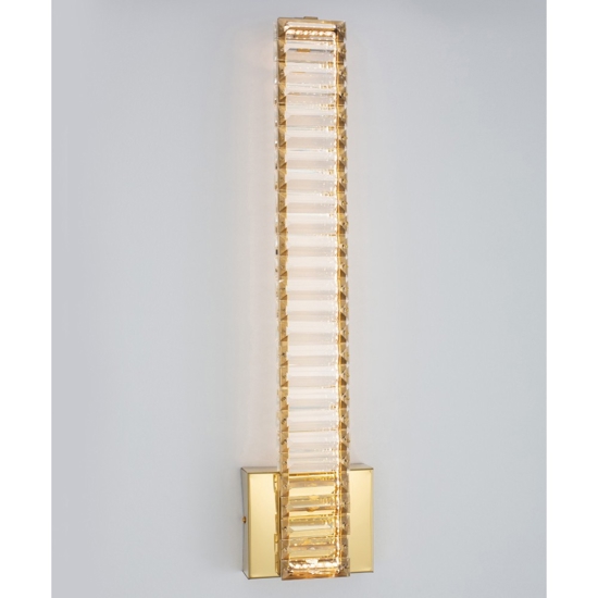 Applique led oro di cristallo stile per soggiorno